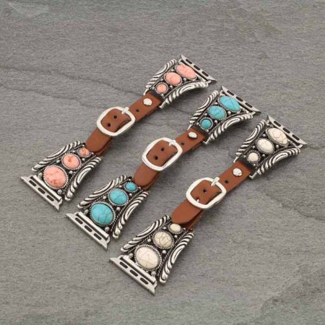 Western Apple Watch Leather Band 38/40/41mm Etsy