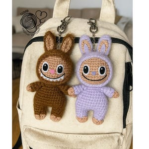 labubu Crochet Patterns – Amigurumi Labubu, Plushies, Bunny Rabbit Crochet Pattern PDF, kids toy crochet pattern, easy beginners.