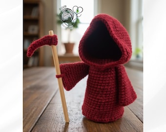 Grim Reaper Crochet Pattern, Halloween Crochet, Ghost Crochet Pattern, Spooky Amigurumi Pattern, Halloween Crochet Patterns