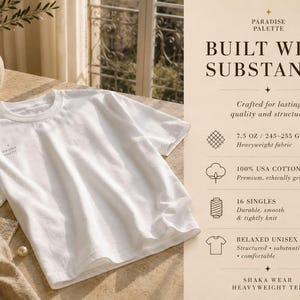 彼はクリスチャンシャツ、シャカウェアグラフィックTシャツ、メンズクリスチャンシャツ、ヘビーウェイトフェイスTシャツ、グレースシャツの間に立った 画像 9