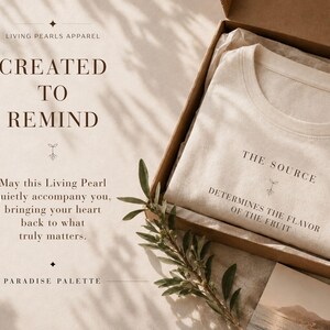 Kristen inspirerande skjorta, herrtröja med tro, upplyftande unisex-tröja, The Source Graphic Tee bild 7