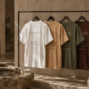 Mindfulness-tröja, motivationströja, tillväxttänkande-tröja, tung t-shirt, vad som fångar din uppmärksamhet bild 4