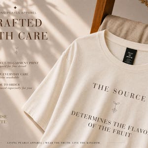 Kristen inspirerande skjorta, herrtröja med tro, upplyftande unisex-tröja, The Source Graphic Tee bild 2