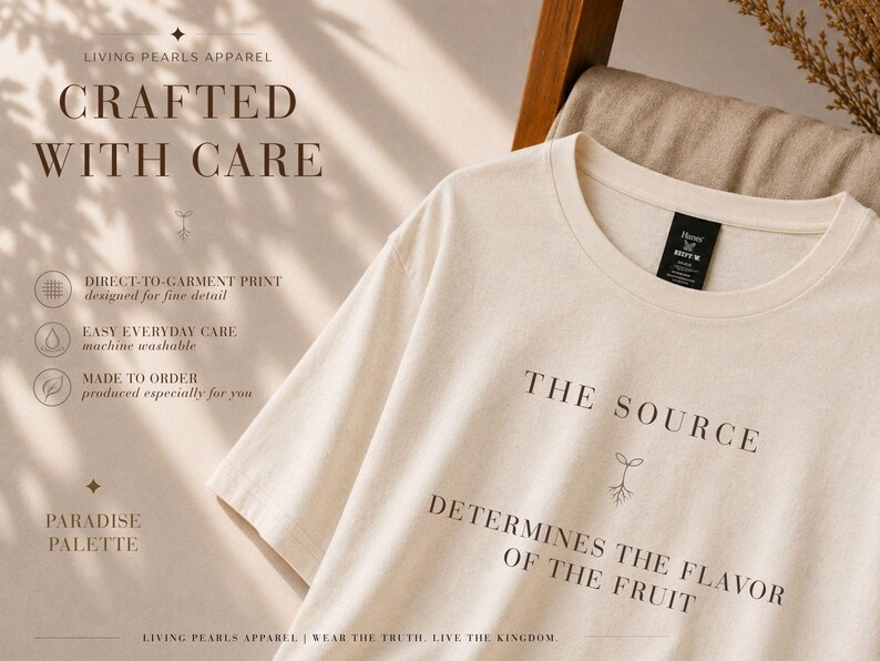 Kristen inspirerande skjorta, herrtröja med tro, upplyftande unisex-tröja, The Source Graphic Tee bild 2