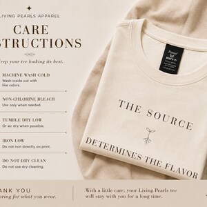 Kristen inspirerande skjorta, herrtröja med tro, upplyftande unisex-tröja, The Source Graphic Tee bild 10