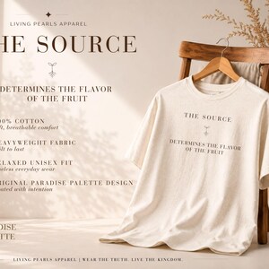 Kristen inspirerande skjorta, herrtröja med tro, upplyftande unisex-tröja, The Source Graphic Tee bild 1