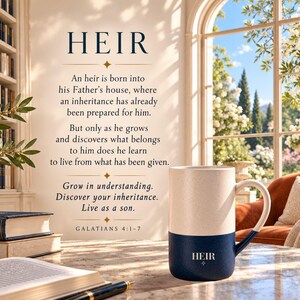 Mug chrétien, cadeau de baptême, verre de famille, cadeau symbolique pour lui ou elle image 2
