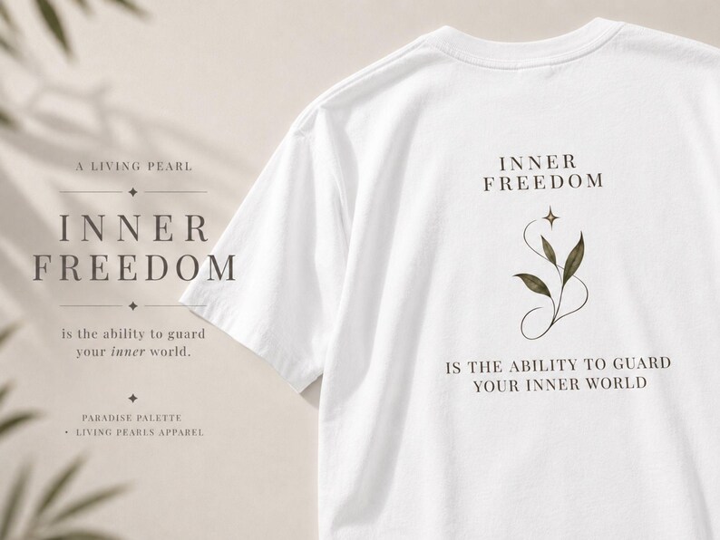 Growth Mindset Shirt, Christian T Shirt, Mindfulness Graphic Tee, Oversized Christian Tee, Inner Freedom Shirt image 3