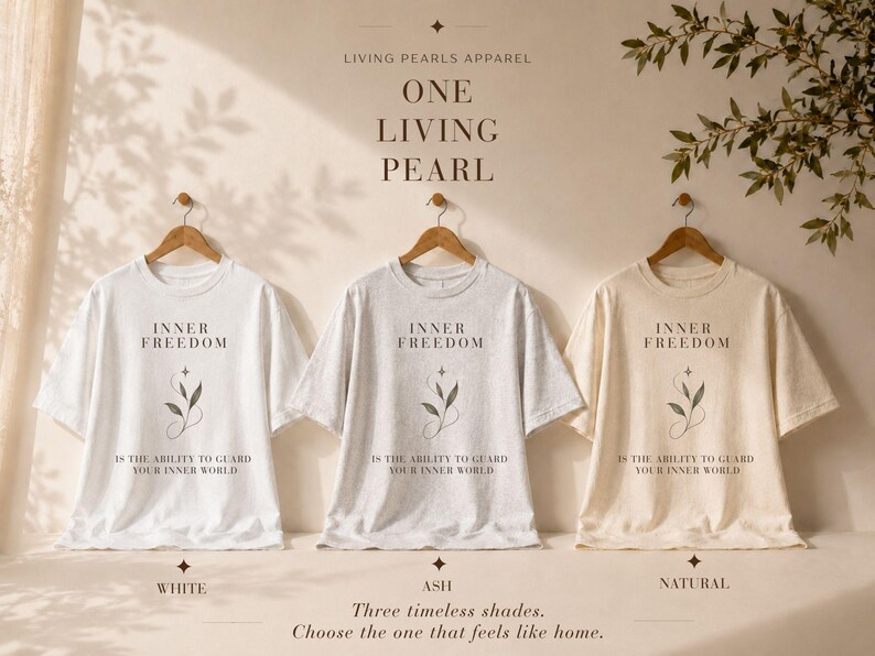 Camiseta Libertad Interior, Camiseta Cristiana, Camiseta con Gráfico Inspirador, Camiseta Hanes Beefy, Camiseta con Mensaje de Fe imagen 5
