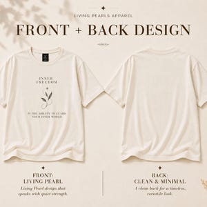 Camiseta Libertad Interior, Camiseta Cristiana, Camiseta con Gráfico Inspirador, Camiseta Hanes Beefy, Camiseta con Mensaje de Fe imagen 7