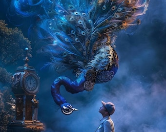 AI-konst utskrivbar AI-estetisk digital konst