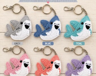 Crochet Shark Keychain Pattern | Amigurumi Tutorial, Beginner Friendly (PDF Download)