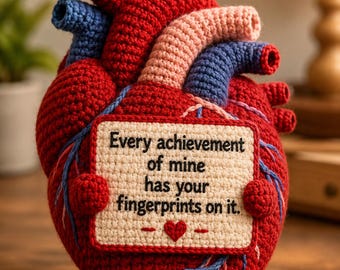 Crochet Anatomical Heart Pattern | Realistic Amigurumi, Father's Day Gift (PDF)