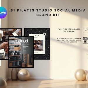 Pilates Instagram Templates | Pilates Design, Pilates Instagram, Pilates Instructor, Social Media Template, Instagram Template, Canva