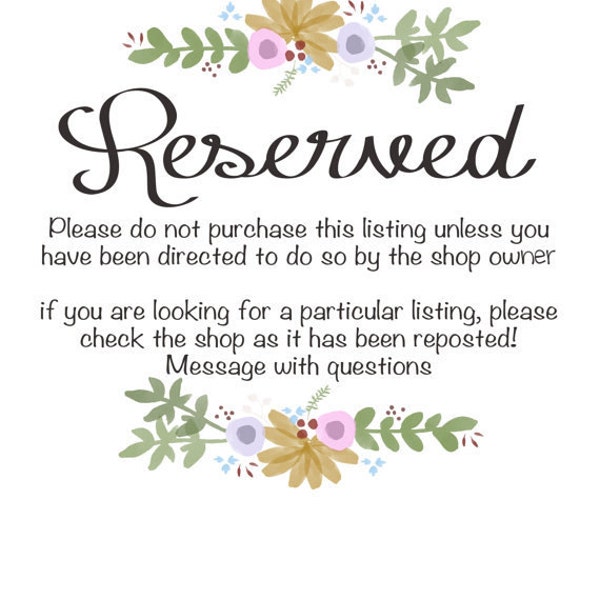 RESERVED