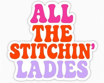Niedliche Kreuzstich Sticker