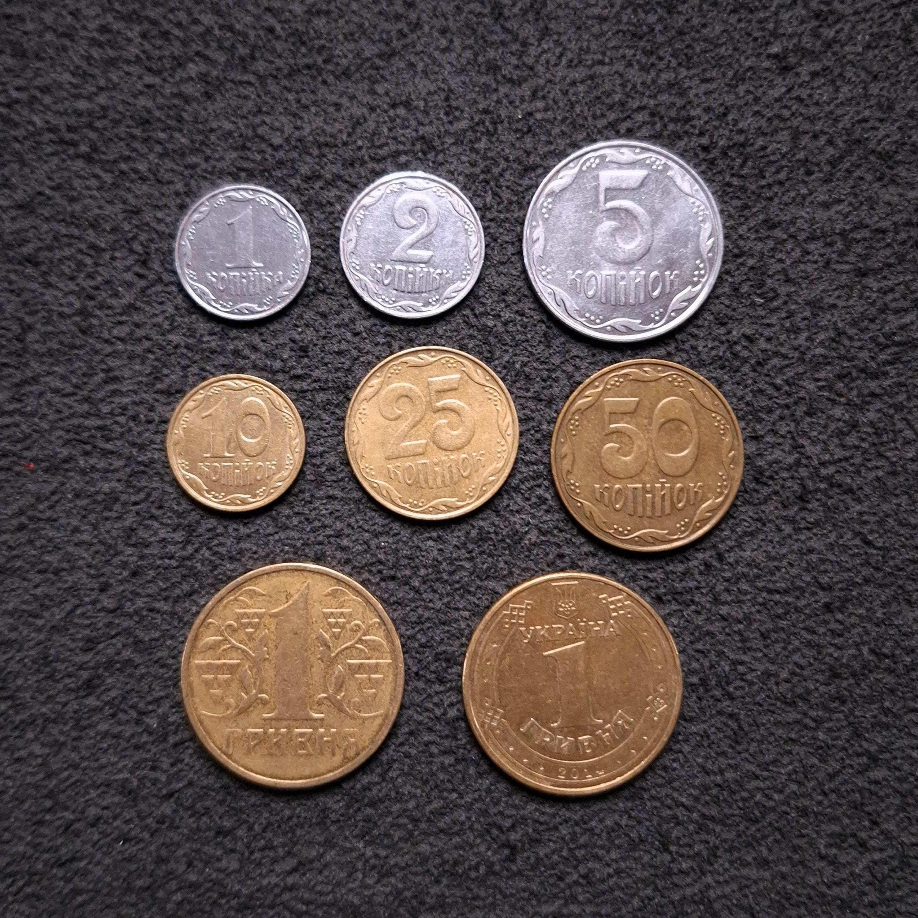ウクライナのコインセット - コペイカとグリブナのコレクション - 本物の東ヨーロッパ通貨