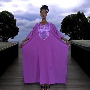 Boubou morado tradicional