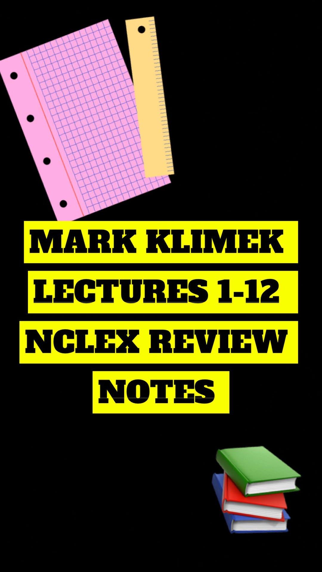 MARK KLIMEK Lectures 1-12 Nclex Review NOTES - Etsy