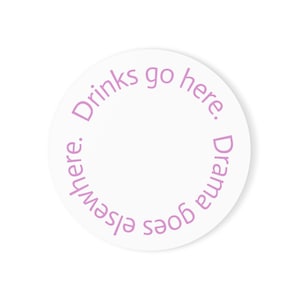 Funny quote coaster set, sarcastic, wine and coffee humor for home or office