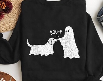 Boo Boo P Dog Ghost SVG PNG, Funny Halloween Puppy Design, Spooky Dog Mom Pet Lover Digital Download