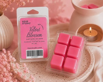 Cera aromática intensa | Aroma premium | Cera de coco | Jump | Floral | Fragancia dulce y empolvada | Hecha a mano en los Países Bajos | 80 g | Rosa