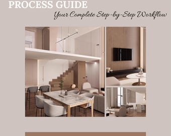 Interior Design Process Guide | Editable Canva Template | Client Welcome Packet | Interior Designer Workflow PDF