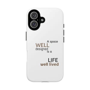 Elegant Phone Case with Inspirational Quote | Tough Cases, Custom Cell Phone Cover, Gift for Her, Motivational Tech Accessory, Everyday Use