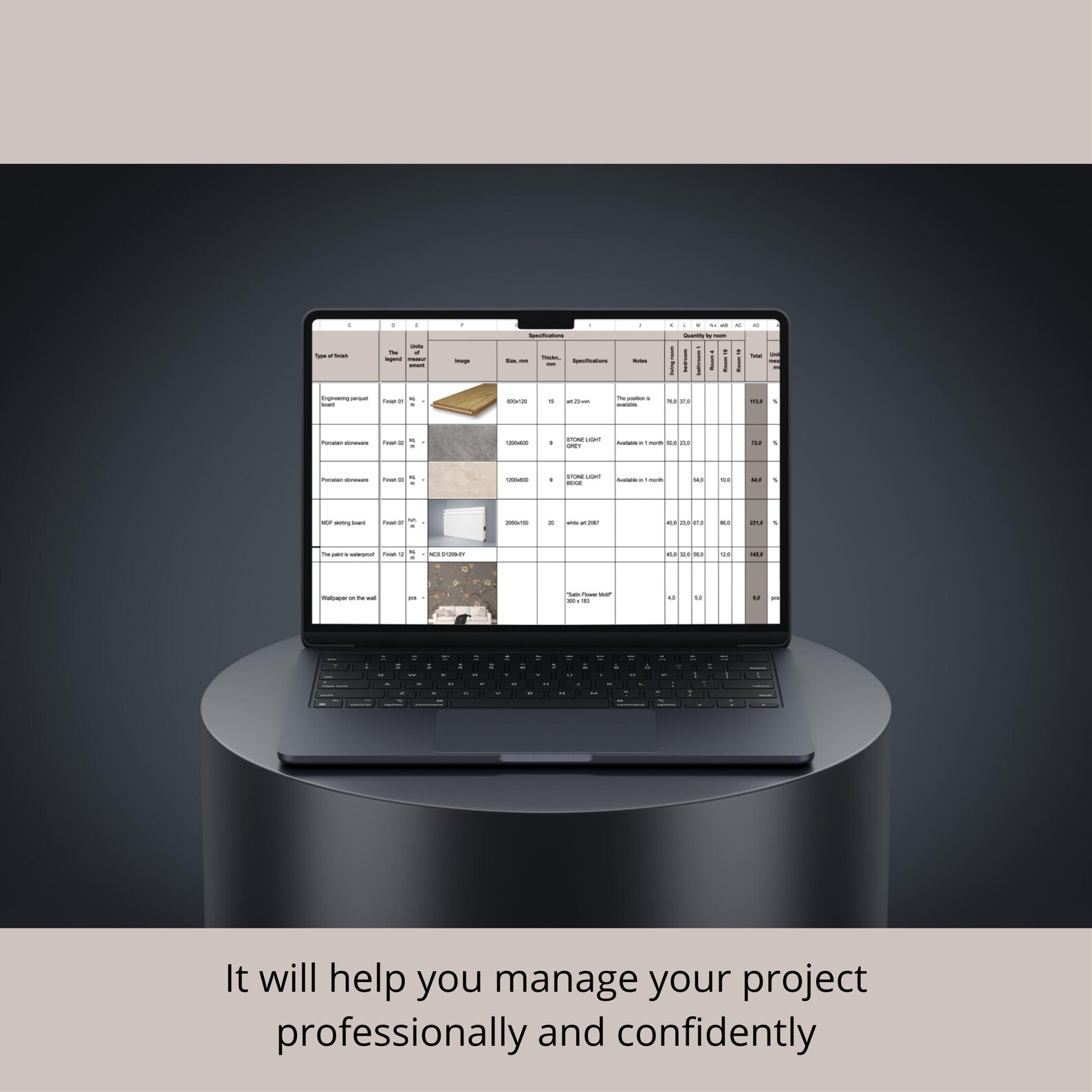 Spec Sheet Ffe Project FF&E + Finishes Spec Sheet | Interior Design Procurement ...