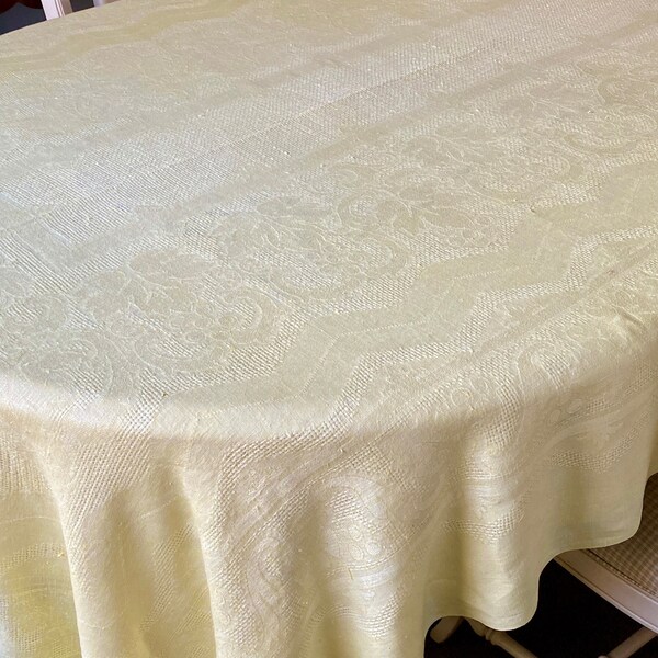 Damask Tablecloth Etsy