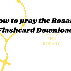 How to Pray the Rosary Flashcards pray the rosary guide all ages kids walkthrough of the rosary confirmation gift rosary visual guide