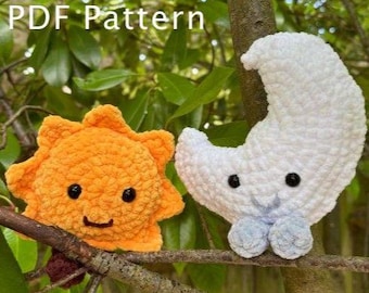 Sun and Moon Amigurumi Crochet Patterns - Beginner Friendly (PDF Pattern)