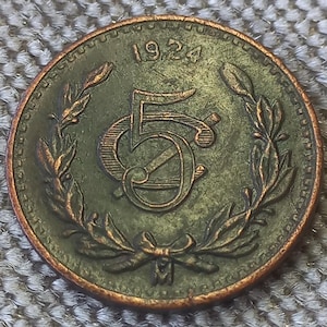 Coin 5 centavos 1924 Mexico