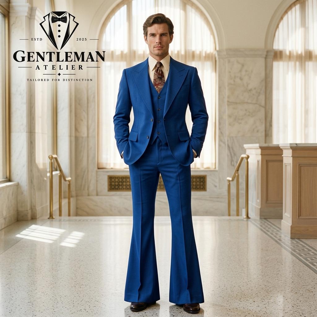 1950s Style Suit Mens Blue - Etsy UK