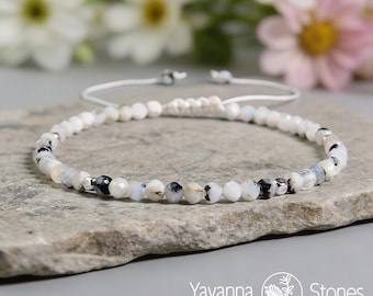 Regenbogen Mondstein Armband, Mondstein Perlen Schmuck, Juni Birthstone