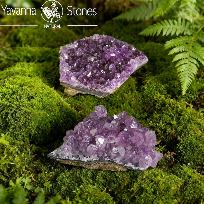 February Values Cluster Raw Amethyst Crystal Cluster, February Birthstone, Healing Decor (80 ...