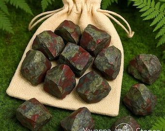 Diaspro Del Sangue Di Drago, Pezzo Di Pietra Grezza Del - Foto 6