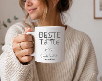 Tasse Tante Geschenk Andere Tanten - Du, Kaffeetasse Tante Geschenk für Frauen Patentante, Geschenkidee Geburtstag Familie Kaffee-Becher