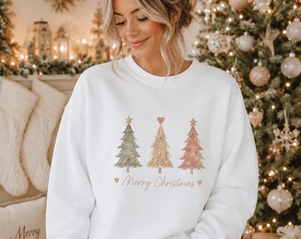 Weihnachten Pullover, Weihnachten Sudadera, schöner Pullover zur Weihnachtszeit, Weihnachtsoutfit, Warmer Sweater, Geschenkidee für Sie