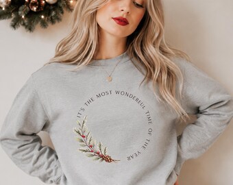 Weihnachten Pullover, Weihnachten Sudadera, schöner Pullover zur Weihnachtszeit, Weihnachtsoutfit, Warmer Sweater, Geschenkidee für Sie