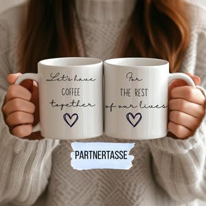 Partnertasse, Partner Geschenk Tasse, Couple-Tasse Keramik, Pärchentasse , Kaffeebecher, Geschenk Jahrestag Hochzeit Weihnachten Geburtstag