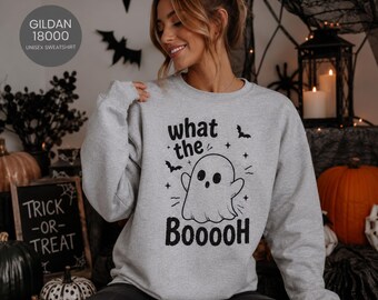 Halloween Pullover Damen, Pullover für den Herbst,Halloween Geschenke,Sudaderas Halloween,Fiesta de Halloween,Truco o trato,Camiseta de Halloween