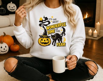 Halloween Pullover Damen, Pullover für den Herbst,Halloween Geschenke,Sudaderas Halloween,Fiesta de Halloween,Truco o trato,Camiseta de Halloween