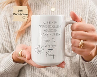 Geschenk für werdende Papas, Schwangerschaft verkünden, Papa to be Tasse, Geschenk Papa , werdende Eltern, Abschiedsgeschenk Kollege, Tasse