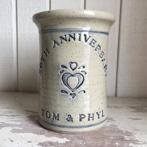 50TH Anniversary  Personalized Stoneware Wine Cooler