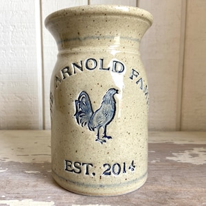 Personalized Wedding and Anniversary Pottery Gifts #BlueHen Logo
