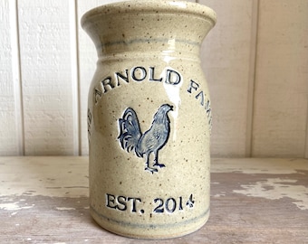 Personalized Wedding and Anniversary Pottery Gifts #BlueHen Logo