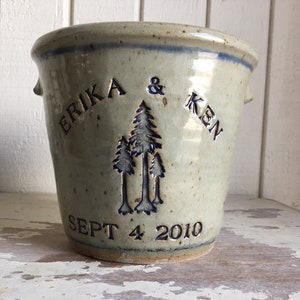 Personalized Stoneware Crock featuring #Redwoods logo