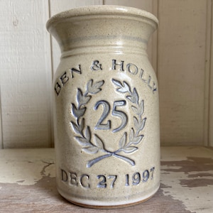 Personalized Wedding and Anniversary Pottery Gifts #25thAnniversary