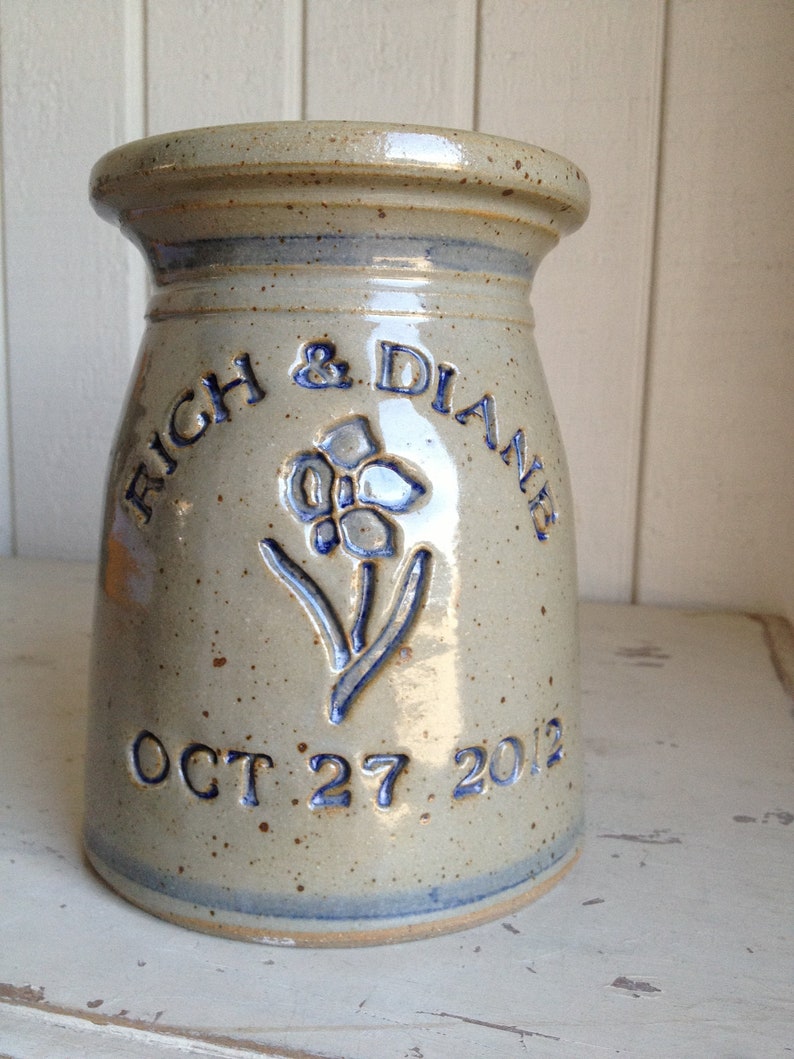 Personalized Wedding pottery Daffodil
